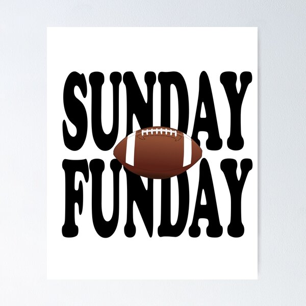Item preview,  Sunday Funday Football Sport T-Shirt Short Sleeve Casual Letter Print Shirt Top designed and sold by Anoirshop ⭐⭐⭐⭐⭐.