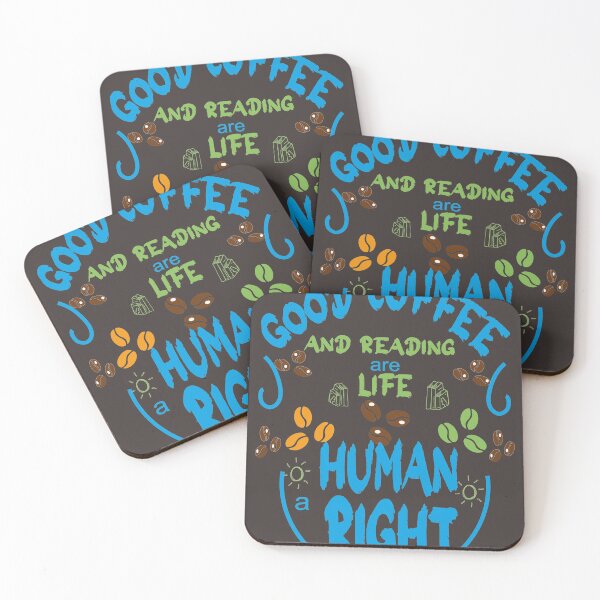 Item preview, Good coffee and reading are human right designed and sold by fatydesignspace.