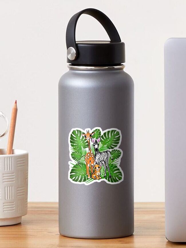 Jungle Friends Stainless Steel Water Bottle