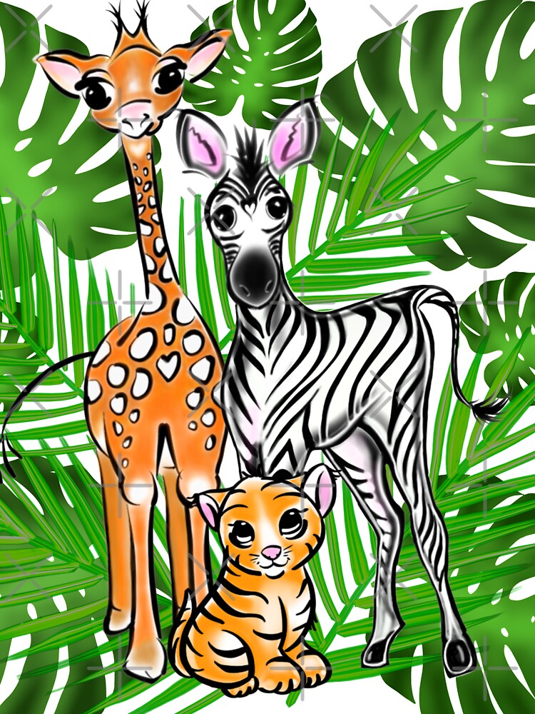 In the jungle Safari- Colouring Poster