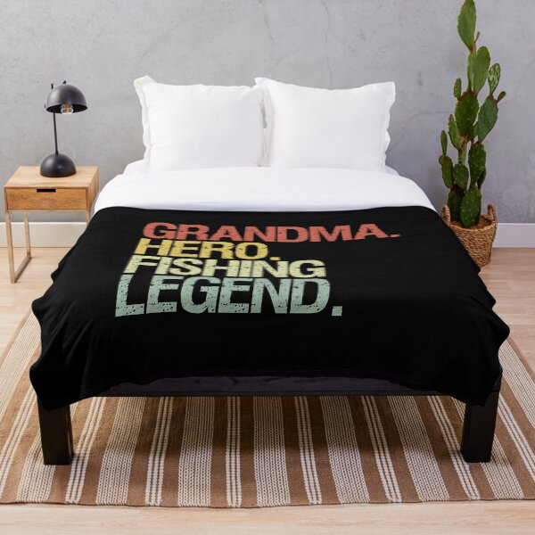 Item preview, Grandma hero fishing legend designed and sold by -MagicDesigns-.