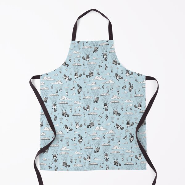 Item preview, Parachuting Beavers Free Fallin'—Blue & White designed and sold by Crooked & Beautiful .