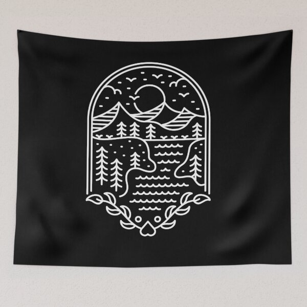 Item preview, White Mountain Minimalist Art designed and sold by HybridoStore.