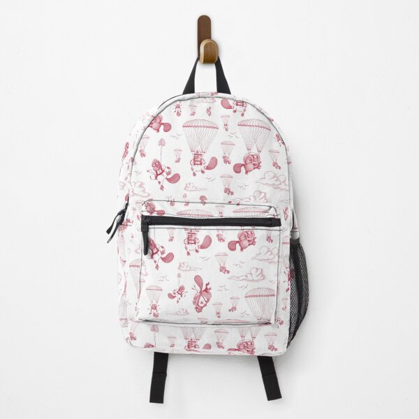 Item preview, Parachuting Beavers Free Fallin'—Red designed and sold by Crooked & Beautiful .