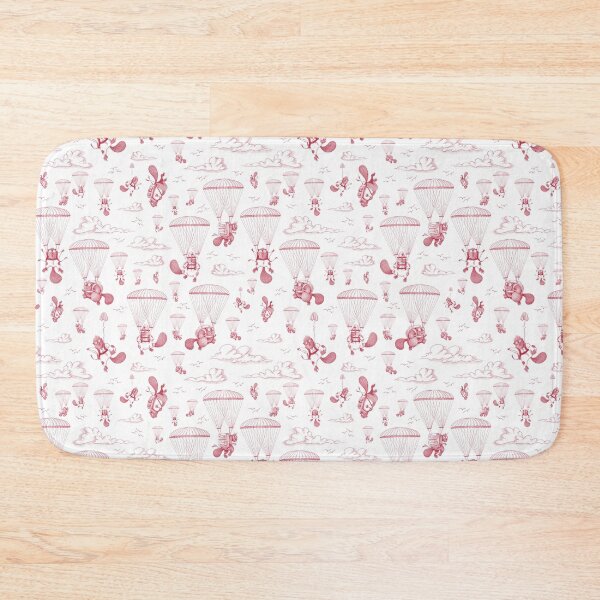 Item preview, Parachuting Beavers Free Fallin'—Red designed and sold by Crooked & Beautiful .