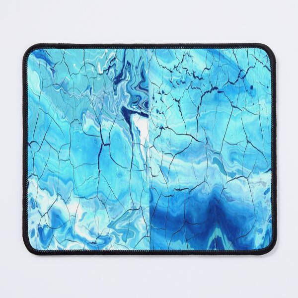 Item preview, Peinture de texture craquelée bleue designed and sold by MANINFEAR.