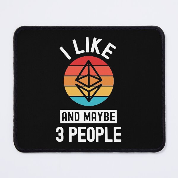Aperçu de l'œuvre Ethereum Crypto, Ethereum, Crypto-monnaie, j'aime Ethereum, et peut-être 3 personnes créée et vendue par Cafecreative.