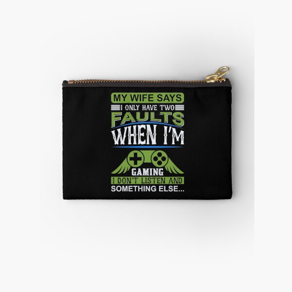Item preview, My Wife Says I Have Two Faults When I'm Gaming designed and sold by UglyBoyDesign.