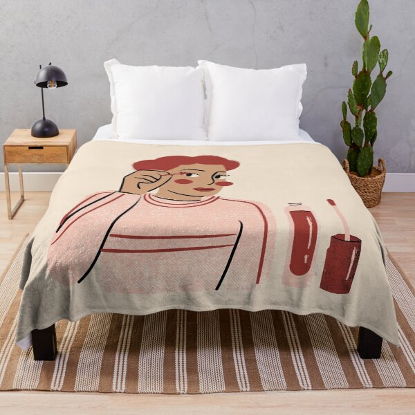 Item preview,  Girl in Red - CUSHION  designed and sold by Elena González Álvarez.