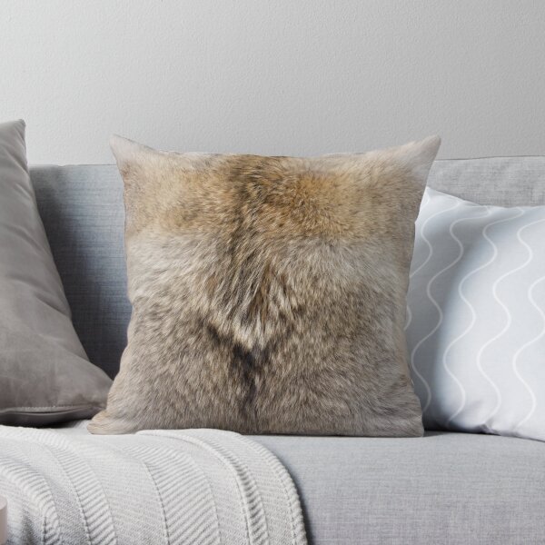 Fuzzy Oversized Throw Pillow - Shag Faux Fur Glam Decor - Plush