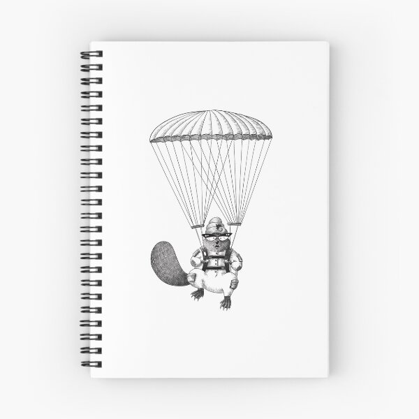 Item preview, Parachuting Beaver #2 designed and sold by Crooked & Beautiful .