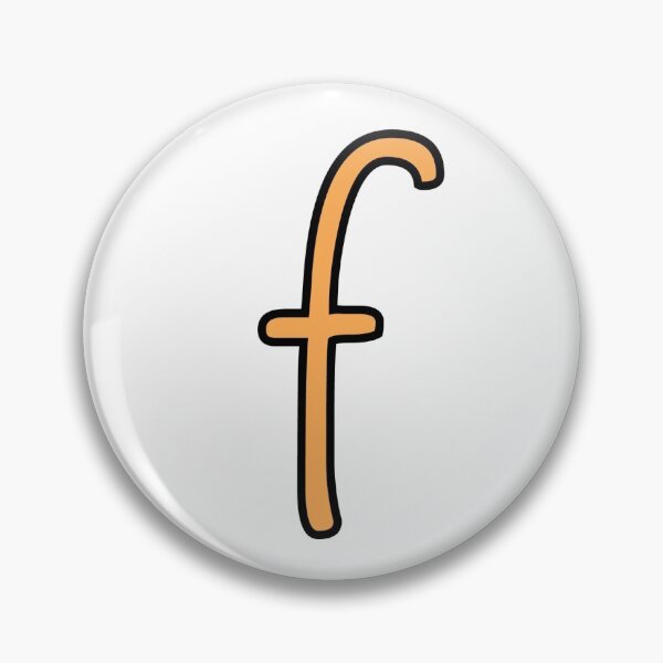 Item preview, Marigold lowercase letter f designed and sold by UrsulaFashion.