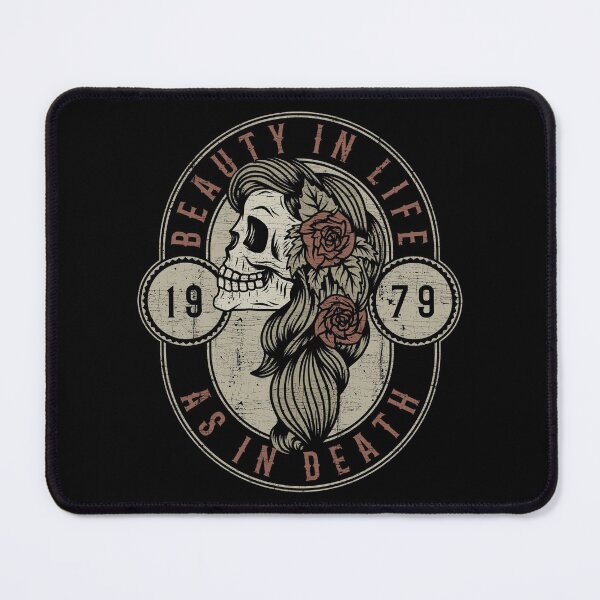 Item preview, Beauty in Life As in Death, Traditional Tattoo, Old School, Skull & Roses designed and sold by Proverbial Wisdom Design.
