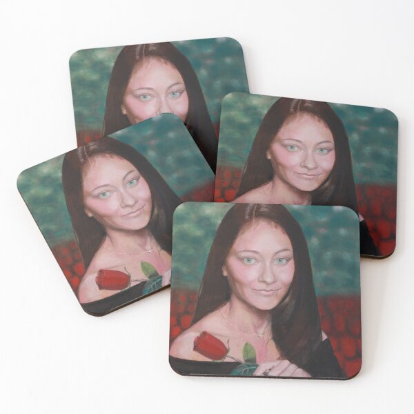 Item preview, Portrait in a field of roses designed and sold by Cool Art.