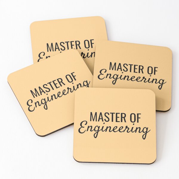 Item preview, Master of Engineering Block and Cursive University Text Design designed and sold by SarahJisri.