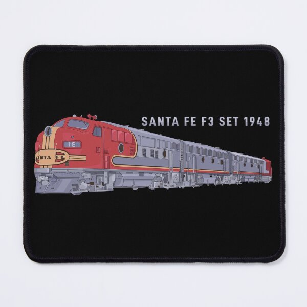 Item preview, Santa Fe F3 Set 1948 Carbody Diesel Locomotive Train Railfan Diagram Gift designed and sold by Maljonic.