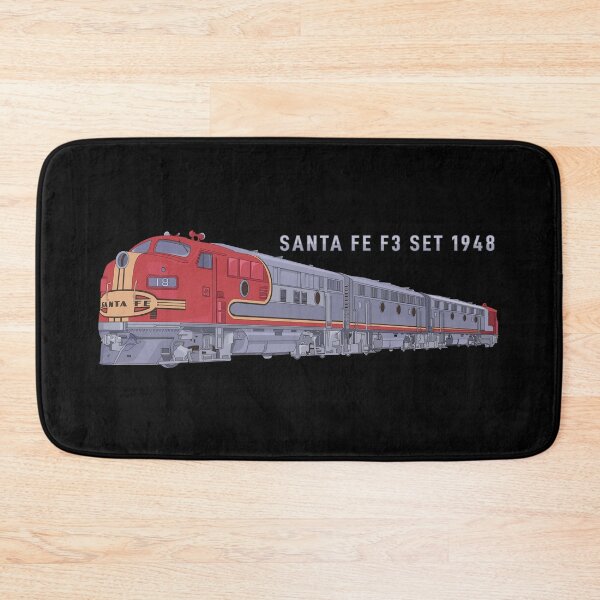 Item preview, Santa Fe F3 Set 1948 Carbody Diesel Locomotive Train Railfan Diagram Gift designed and sold by Maljonic.