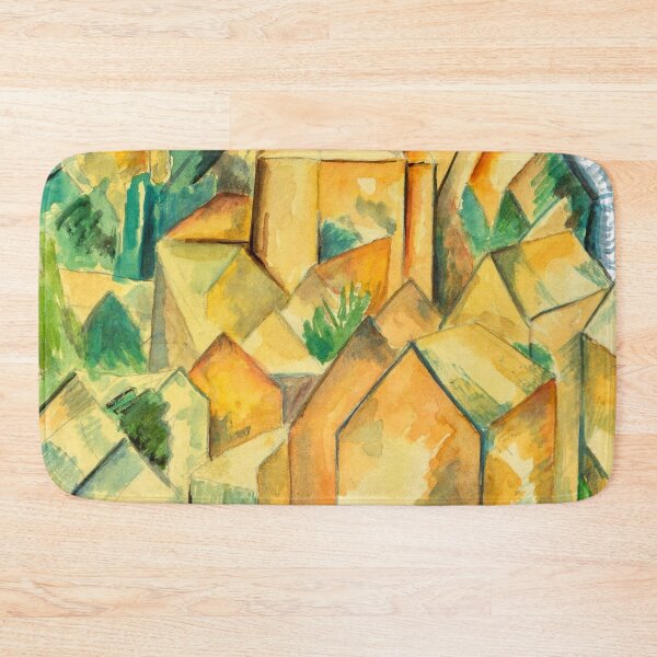 Item preview, Cubic Village Abstract Design Primitive motif threads - Gold, Turquoise,  green, Yellow  designed and sold by SpArtk.
