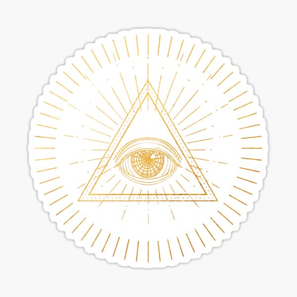 Artikel-Vorschau von Goldenes allsehendes Auge, esoterisch, mystisch, designt und verkauft von rattob.