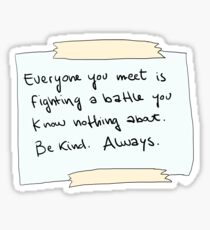 skam inspirational quotes Sticker