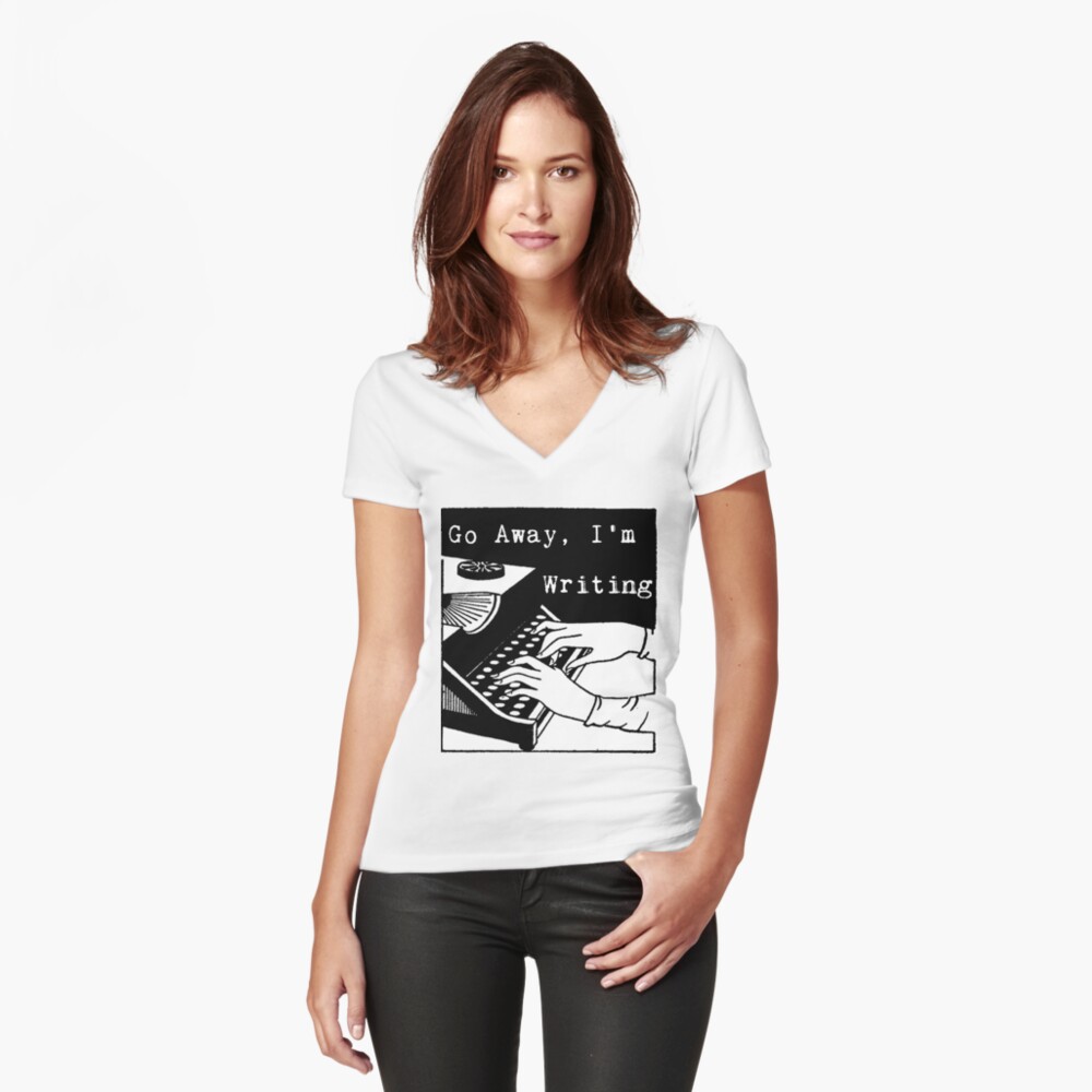 Item preview, Fitted V-Neck T-Shirt designed and sold by LittleVixen.