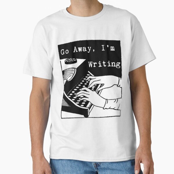 Item preview, Go Away, I'm Writing designed and sold by LittleVixen.