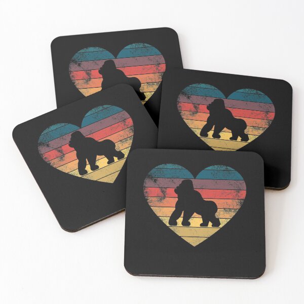 Item preview, Funny Gorilla Heart Retro Vintage Cool For Gorilla Lover  designed and sold by NAJMOSHOP.
