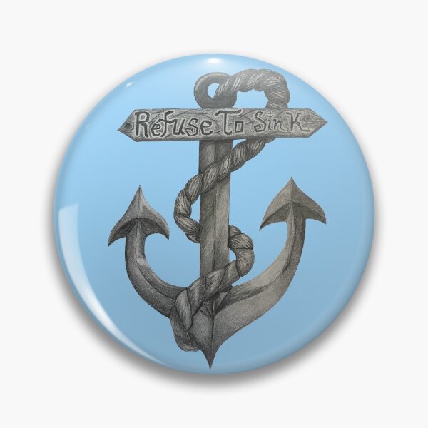 Item preview, Refuse to Sink Anchor Graphite Drawing  designed and sold by Lady-Lilac.