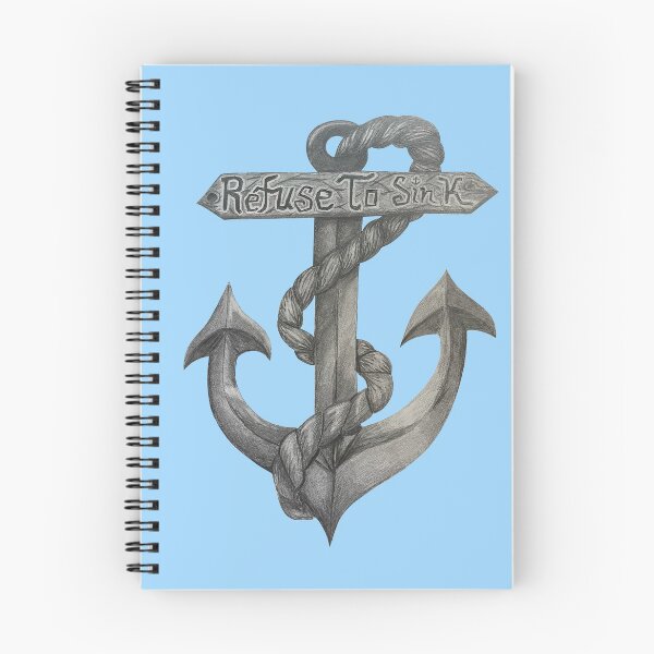 Item preview, Refuse to Sink Anchor Graphite Drawing  designed and sold by Lady-Lilac.