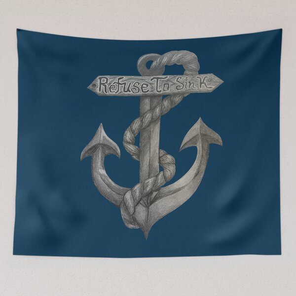 Item preview, Refuse to Sink Anchor Graphite Drawing  designed and sold by Lady-Lilac.