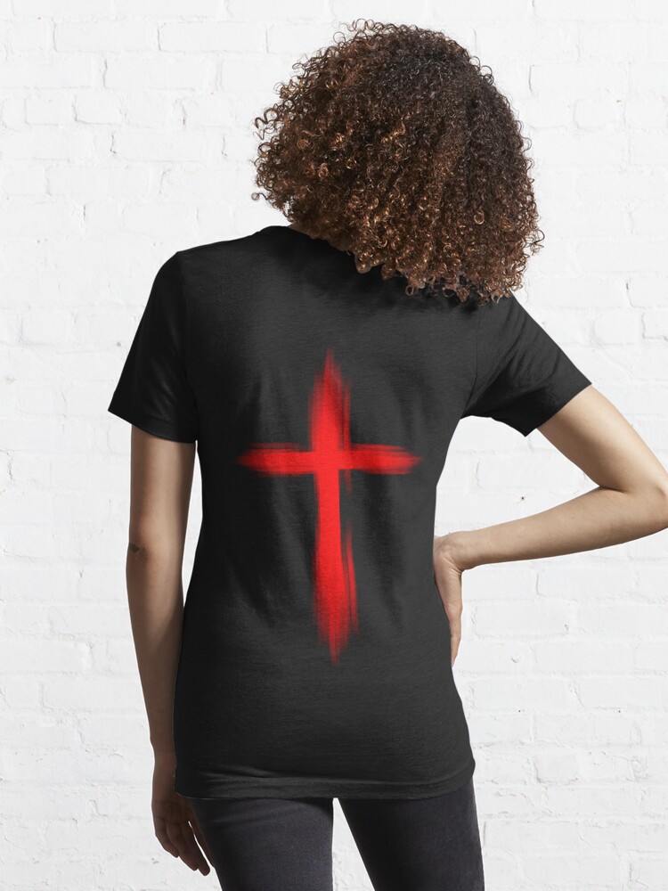 Red Cross T Shirt For Sale By Dcdesign Redbubble Cross T Shirts Crucifix T Shirts God