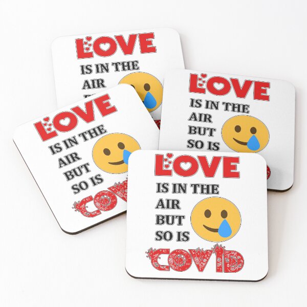Item preview, Love Is In The Air But So Is Covid funny shirt for boyfriend, girlfriend, designed and sold by Goods-by-Jojo.