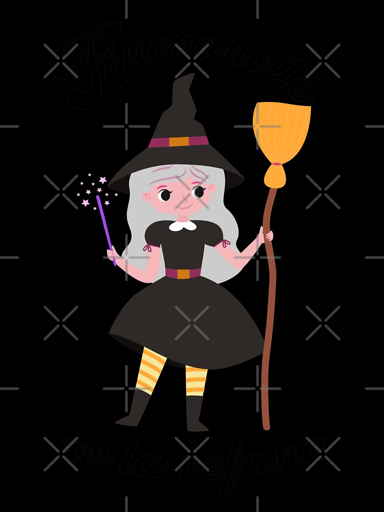 Buona notte dalla befana,befana witch,la befana 2024 Sticker for Sale by  befunnyandgood