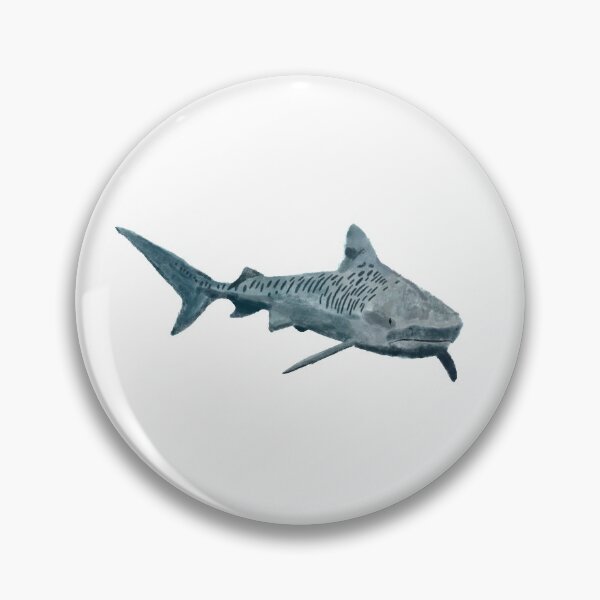 Item preview, Tiger shark illustration designed and sold by TheNewAmericana.