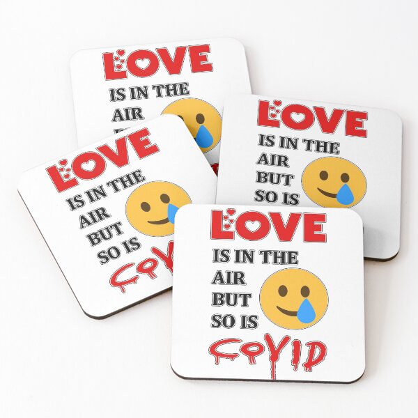Item preview, Love Is In The Air But So Is Covid funny shirt for boyfriend, girlfriend, designed and sold by Goods-by-Jojo.