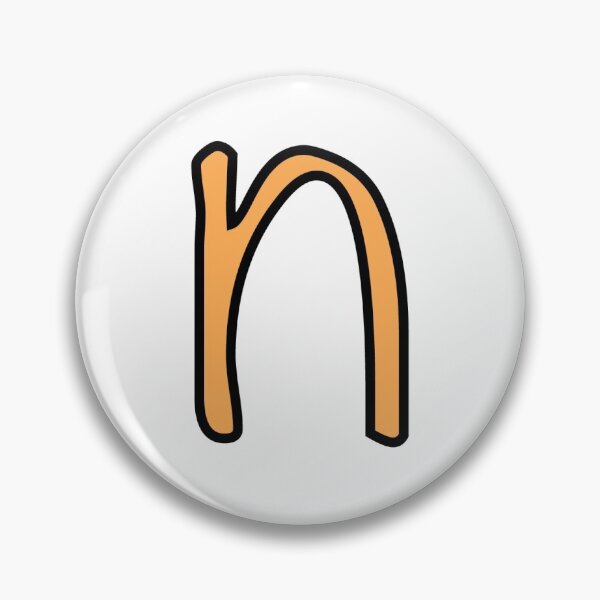 Item preview, Marigold lowercase letter n designed and sold by UrsulaFashion.