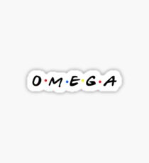 omega retro Sticker