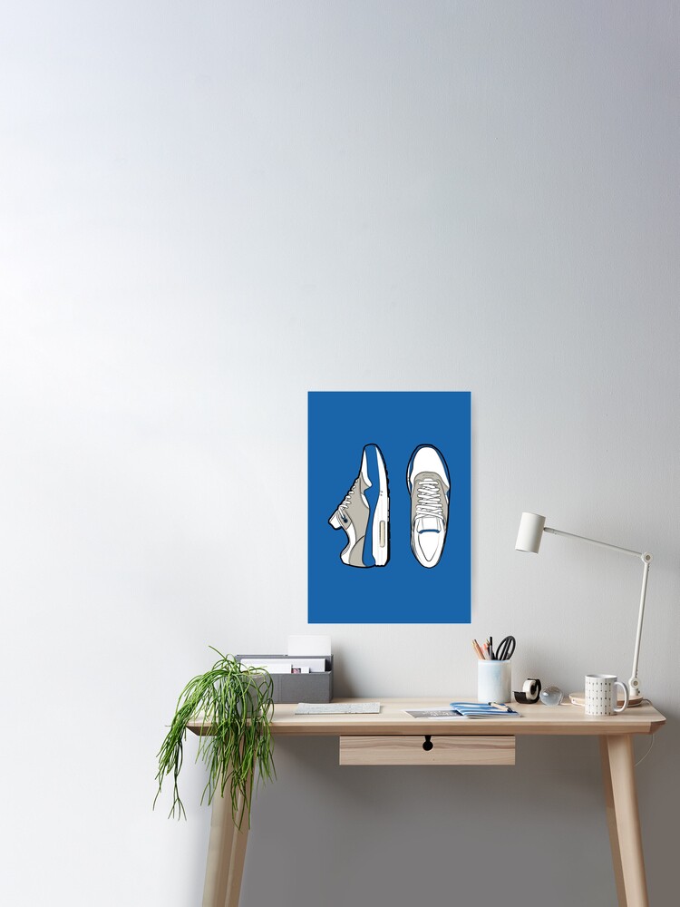 Air Max 1 OG Blue Art Board Print by Graphkicks