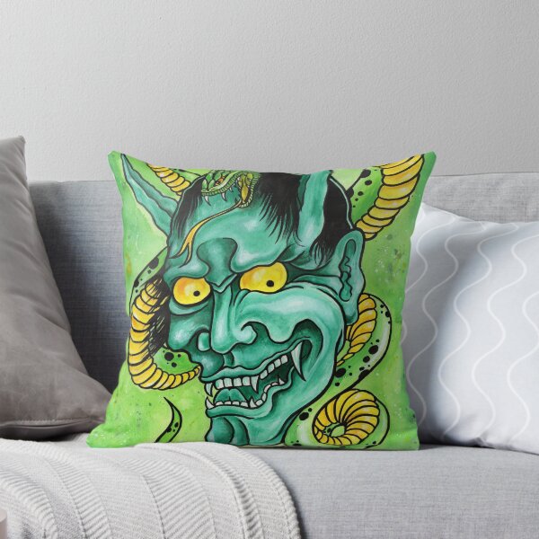 Item preview, Hannya Mask and Snake  designed and sold by SevenSinsTattoo.