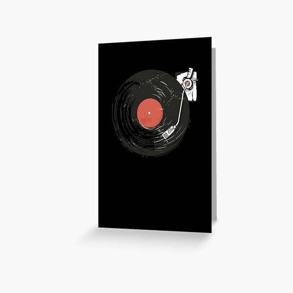 Vinyl Record Greeting Cards for Sale