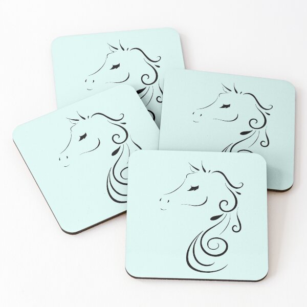 Item preview, Elegant Horse Outline With Eyelashes designed and sold by Lady-Lilac.