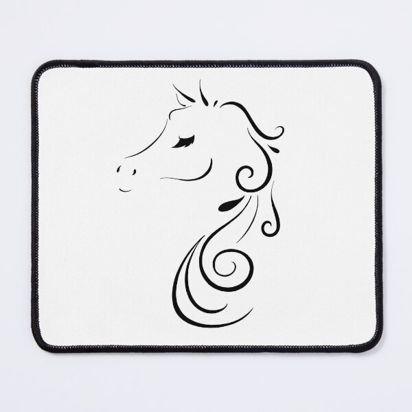 Item preview, Elegant Horse Outline With Eyelashes designed and sold by Lady-Lilac.