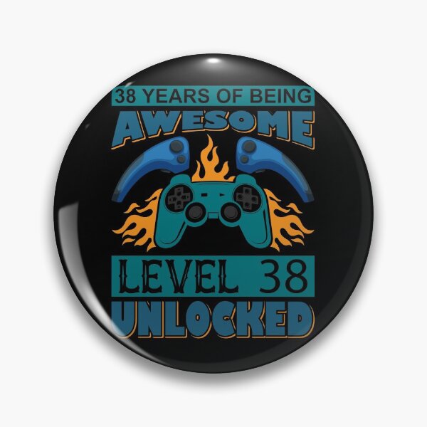 Item preview, 38 Years Of Being Awesome Level 38 Unlocked designed and sold by UglyBoyDesign.