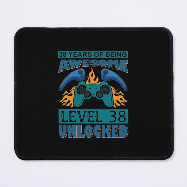 Item preview, 38 Years Of Being Awesome Level 38 Unlocked designed and sold by UglyBoyDesign.
