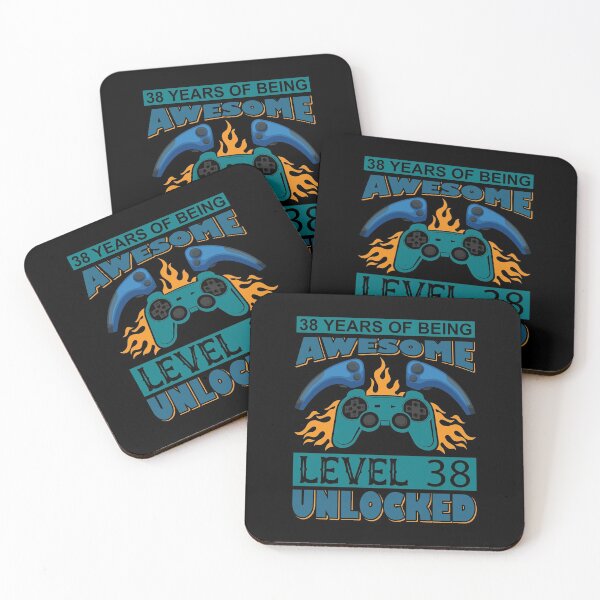 Item preview, 38 Years Of Being Awesome Level 38 Unlocked designed and sold by UglyBoyDesign.