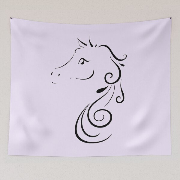 Item preview, Sweet Horse Outline designed and sold by Lady-Lilac.