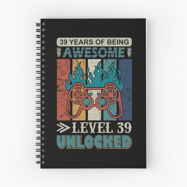 Item preview, 39 Years Of Being Awesome Level 39 Unlocked designed and sold by UglyBoyDesign.