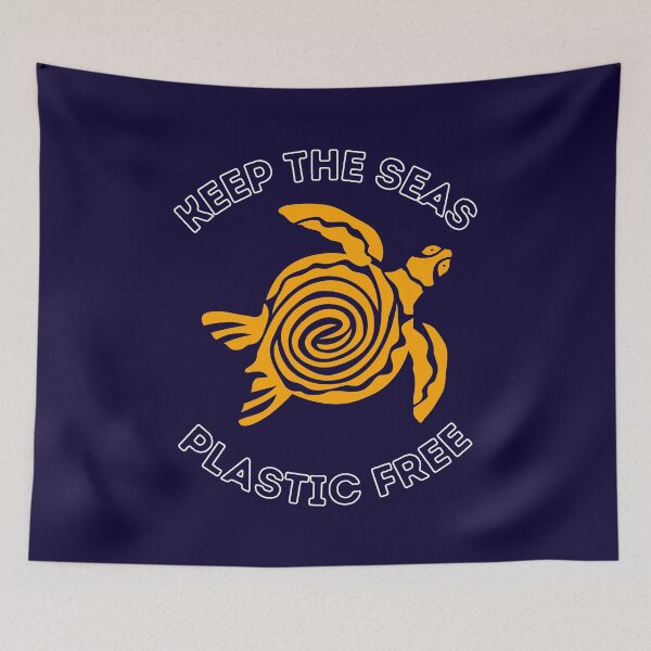 Item preview, Save The Ocean Keep The Sea Plastic Free Turtle Scene designed and sold by LiToDesignCo.