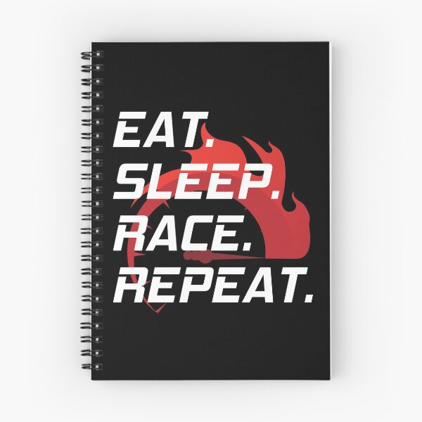 Item preview, EAT SLEEP RACE REPEAT designed and sold by ARCDesigns100.