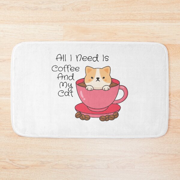 Item preview, All I Need Is Coffee And My Cat designed and sold by SAJAMANIA.